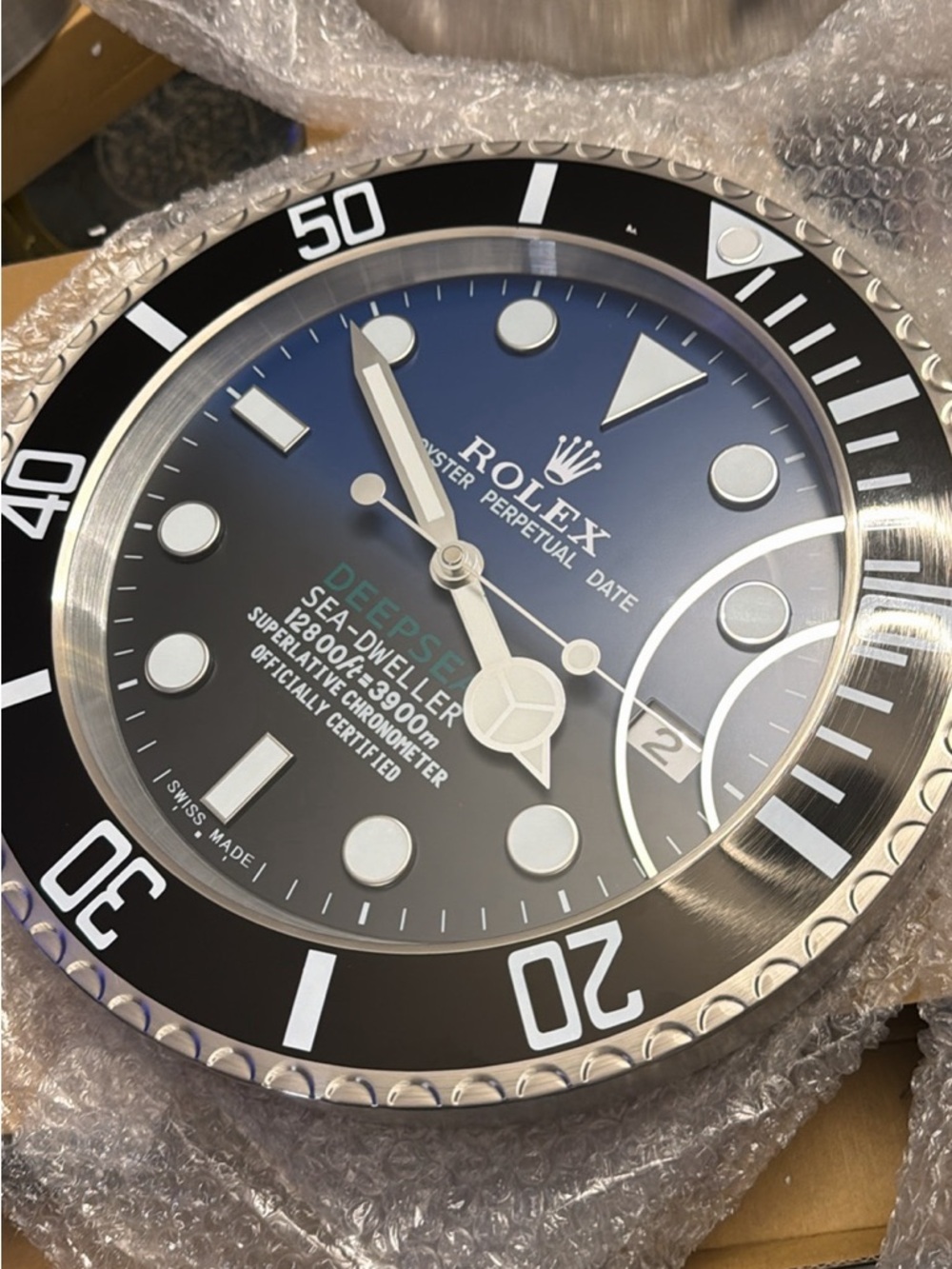 RLX Deepsea wall clock